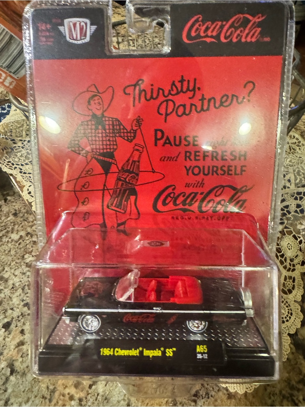 Coca Cola Black & Red Die-Cast 1964 Chevrolet Impala SS Replica